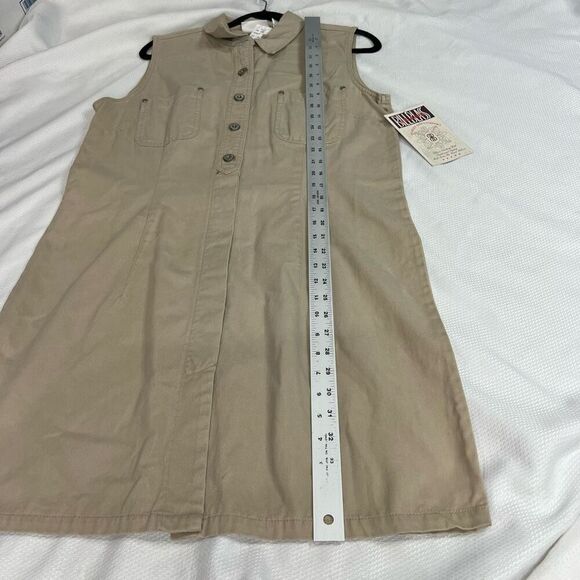Bill Blass Khaki Collared Button Up Dress NWT Sz L‎ Vintage Women’s - Picture 6 of 6